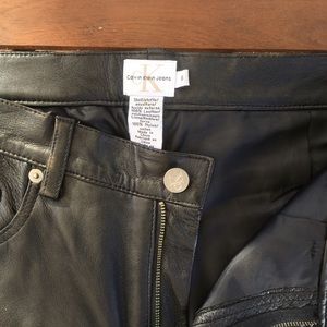 Calvin Klein Leather Pants
